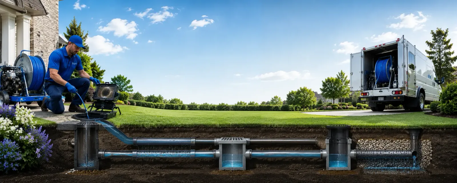 Outdoor drain cleaning information for Sneads, FL
